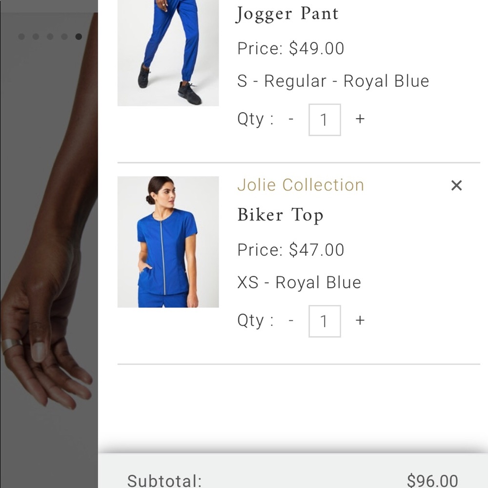 Jaanuu jogger scrub bottom